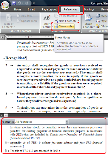 remove endnote shading from references in ms word for mac